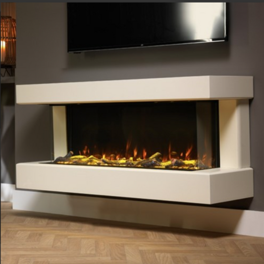 ACR Brindley Wall Hanging Fireplace Suite With PR-1200e Insert Fire