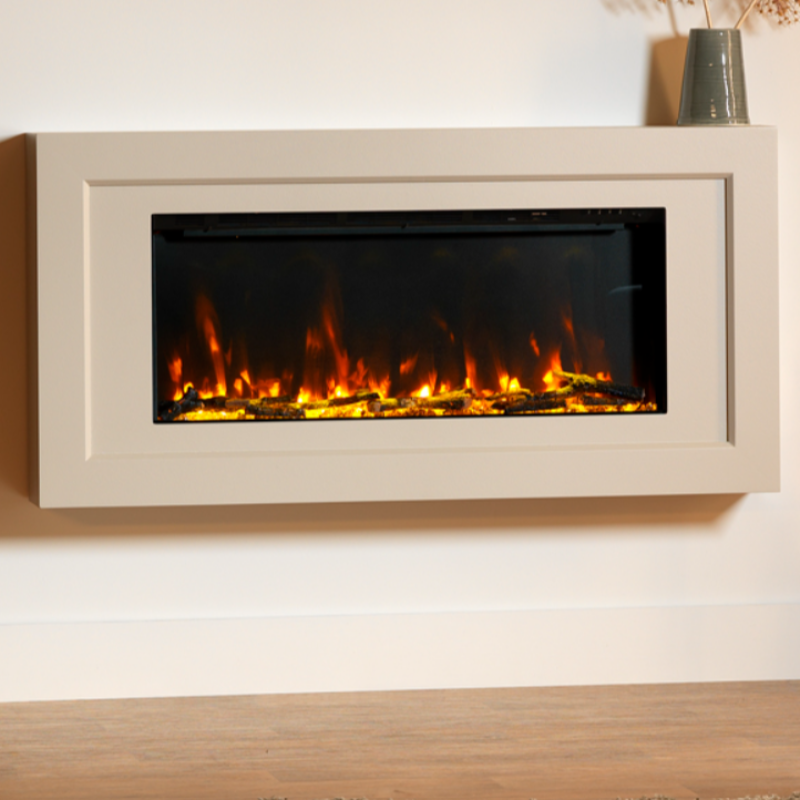 ACR Edgbaston Wall Hanging Fireplace Suite With PR-900e Insert Fire