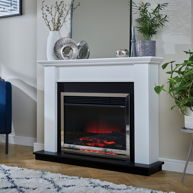 Suncrest Antigua 44 Inch Electric Fireplace Suite - ANT1024