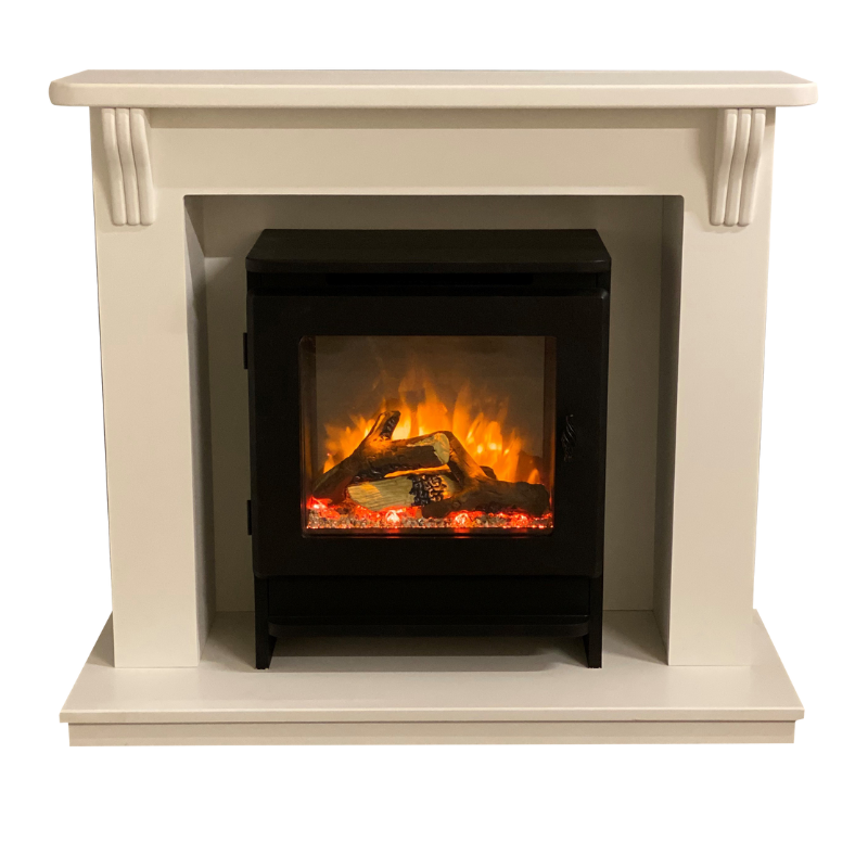 Suncrest Ashby Electric Fireplace Stove Suite - ASH1024