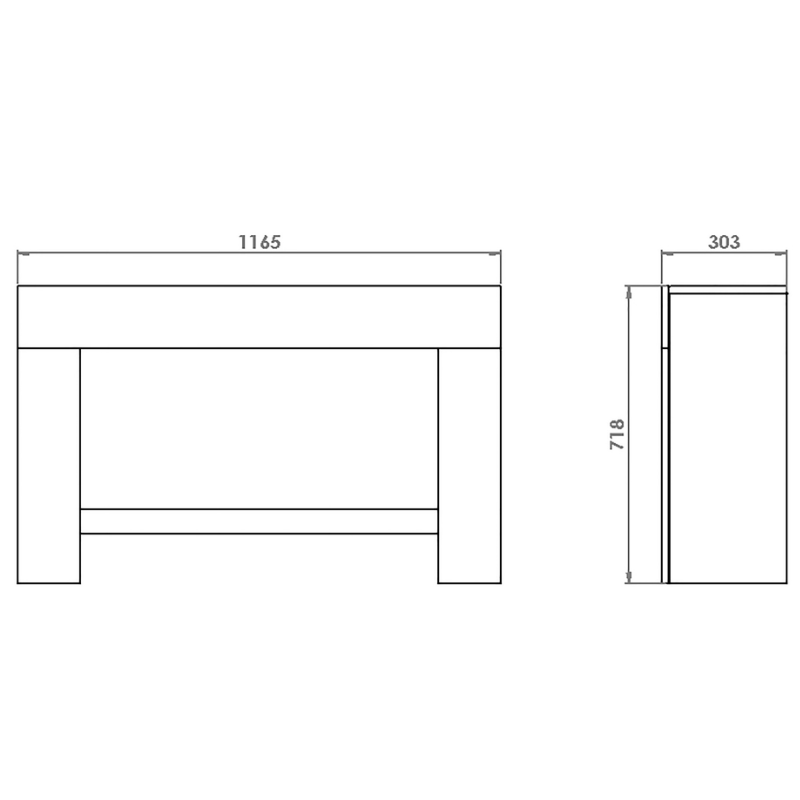 Suncrest Detroit 47 Inch Electric Fireplace Suite - DTR1024