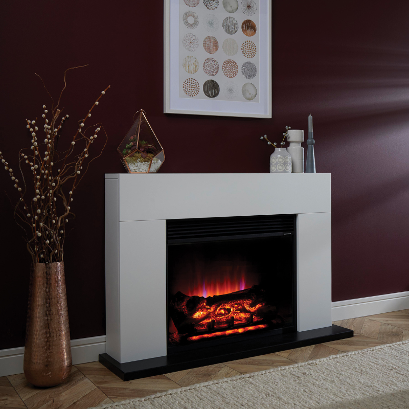 Suncrest Lindale Electric Fireplace Suite - LIN2024-WP