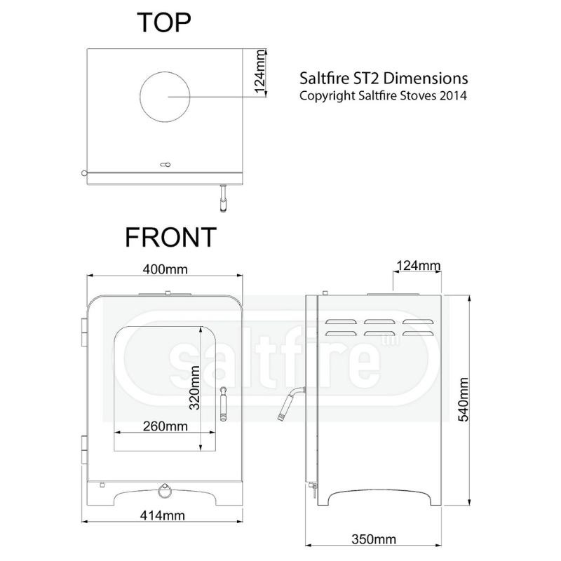 Saltfire ST2 Multi-Fuel / Wood Burning Stove